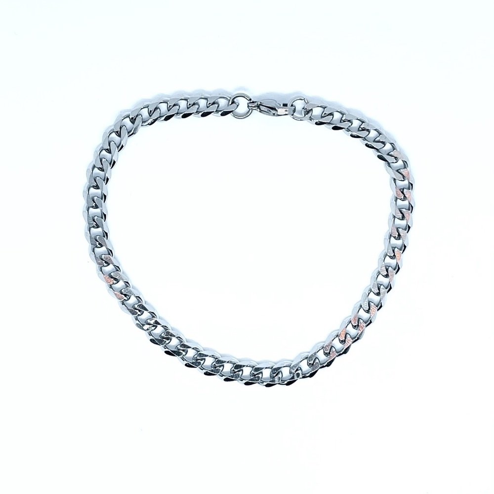 Silver Curb Bracelet